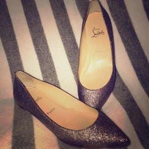 Louboutin red bottom flats